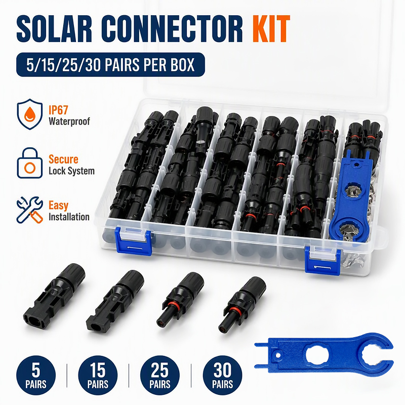 Solar Cable Mc4 Connector - Набор соединителей для фотоэлектрических солнечных панелей