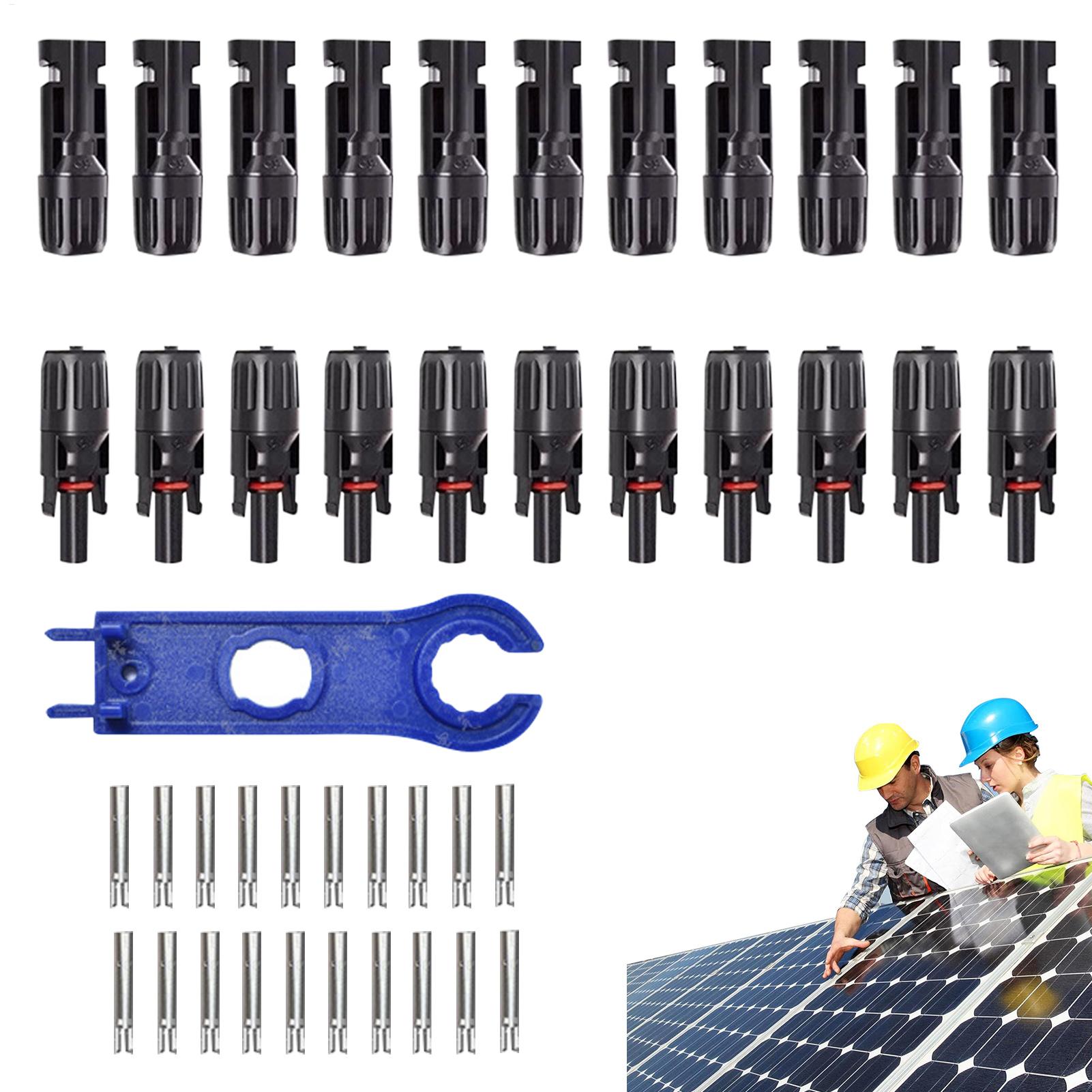 Solar Cable Mc4 Connector - 10 пар MC4 фотоэлектрических солнечных разъемов,