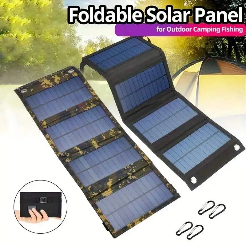 Folding Solar Panel - Портативная USB-складная солнечная панель, складные солнечные