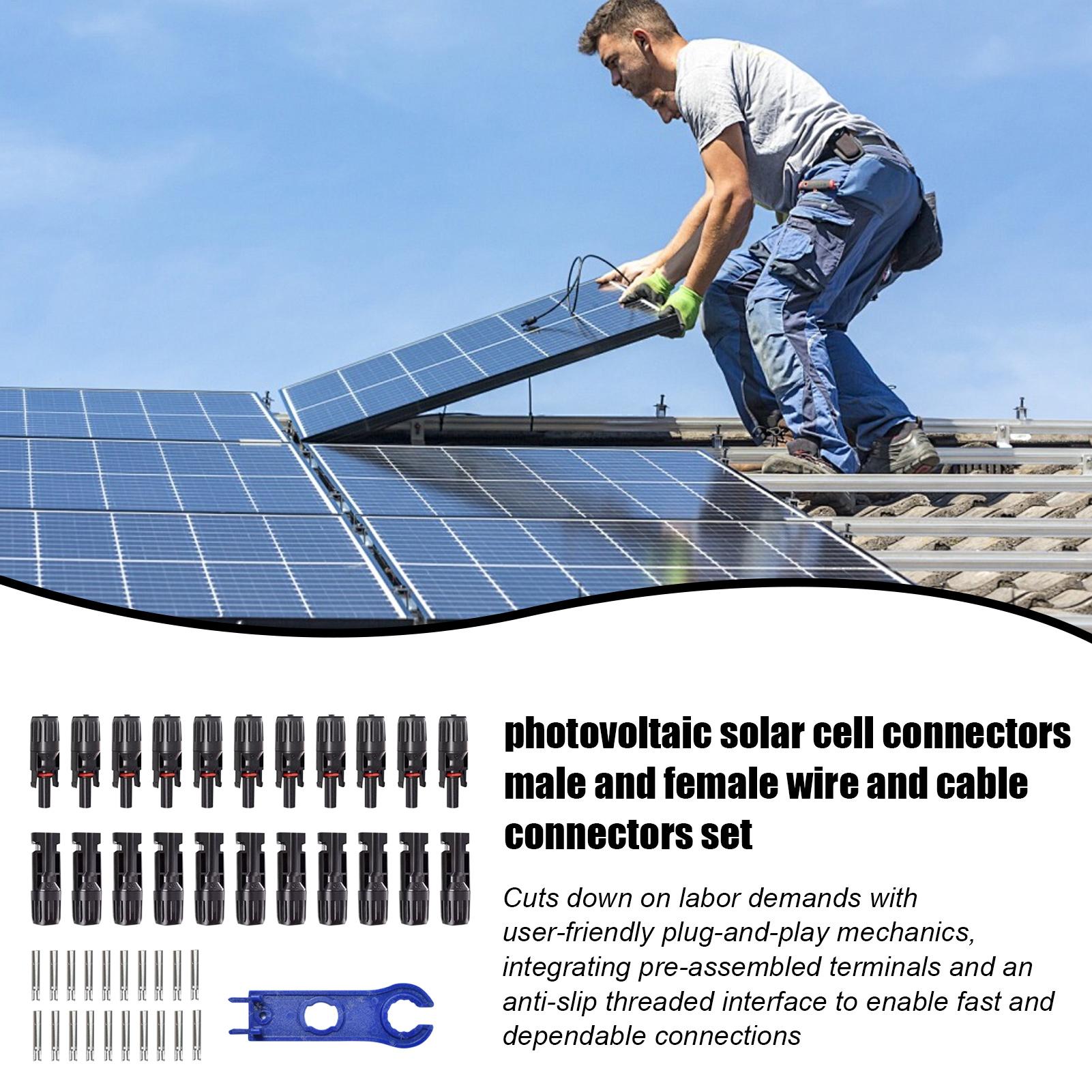 10 пар MC4 фотоэлектрических с – обзор и цена Solar Cable Mc4 Connector