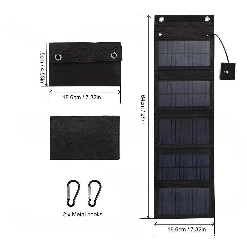 25W 5v солнечная складная сумк – обзор и цена Folding Solar Panel