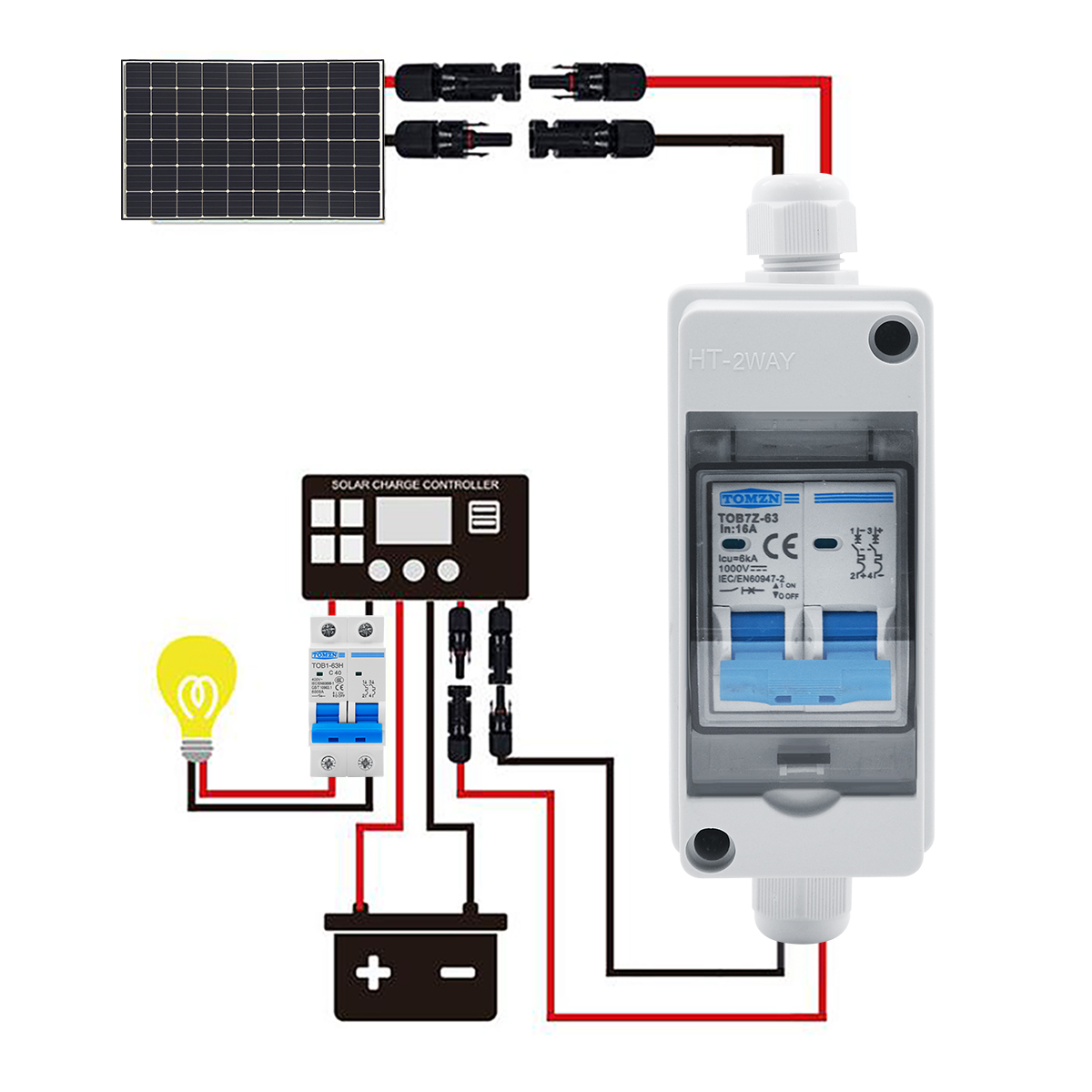 1 шт. Комбинированный блок TOM – обзор и цена Solar Combiner Box