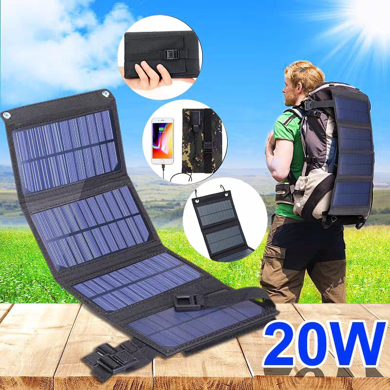 Складная солнечная панель 20 В – обзор и цена Folding Solar Panel