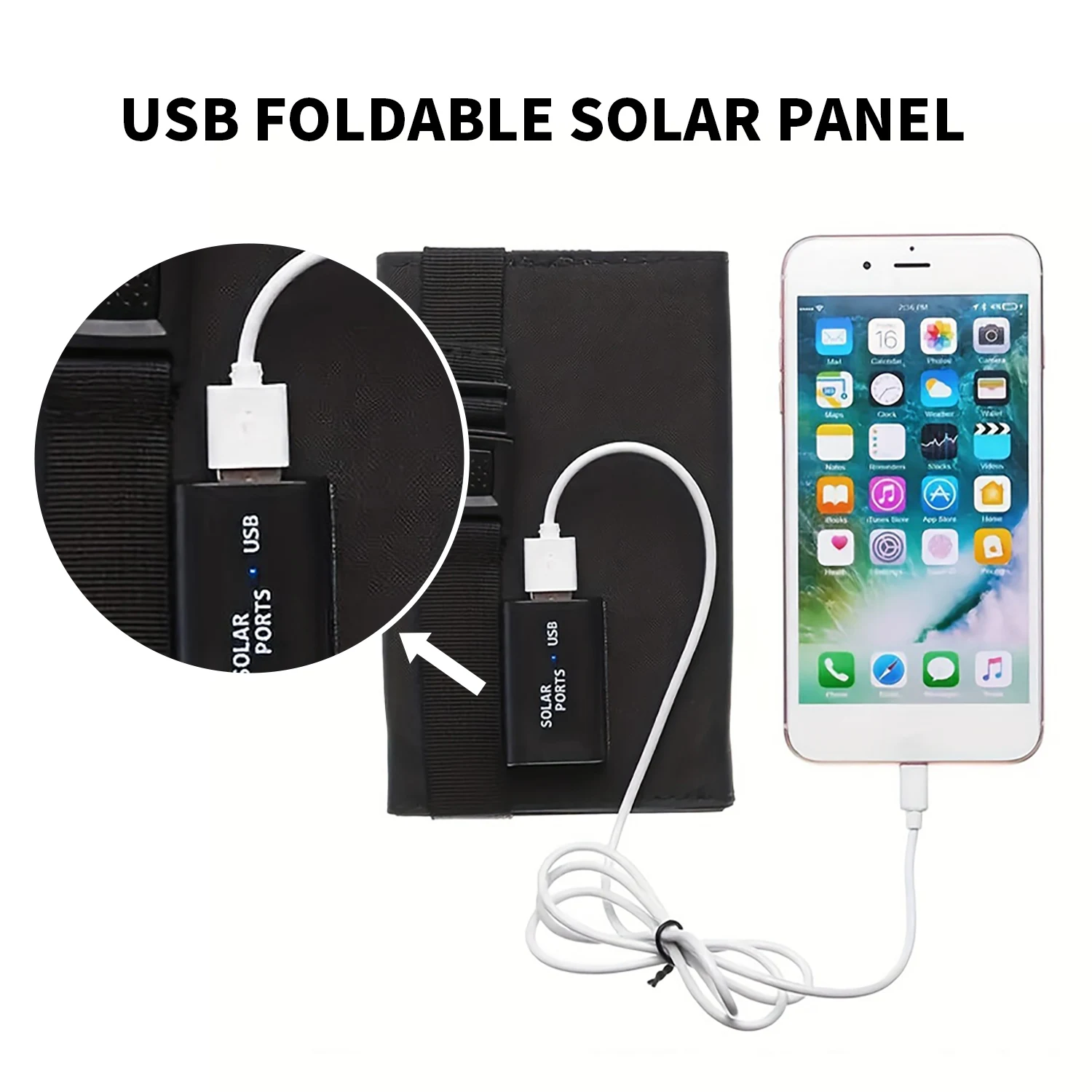 Складная солнечная панель 20 В – обзор и цена Folding Solar Panel