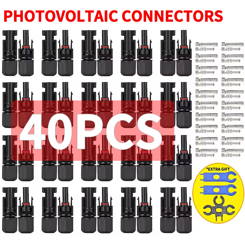400/200/100/40/20/10 шт. фотоэ – обзор и цена Solar Cable Mc4 Connector